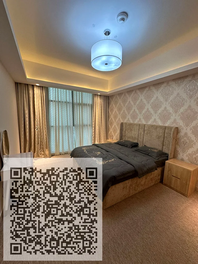 شقة سوبر لوكس بغرفة نوم واحدة للبيع بإطلالة رائعة وتجهيزات فاخرة ومكيف وتوقف مجاني63887611469571114