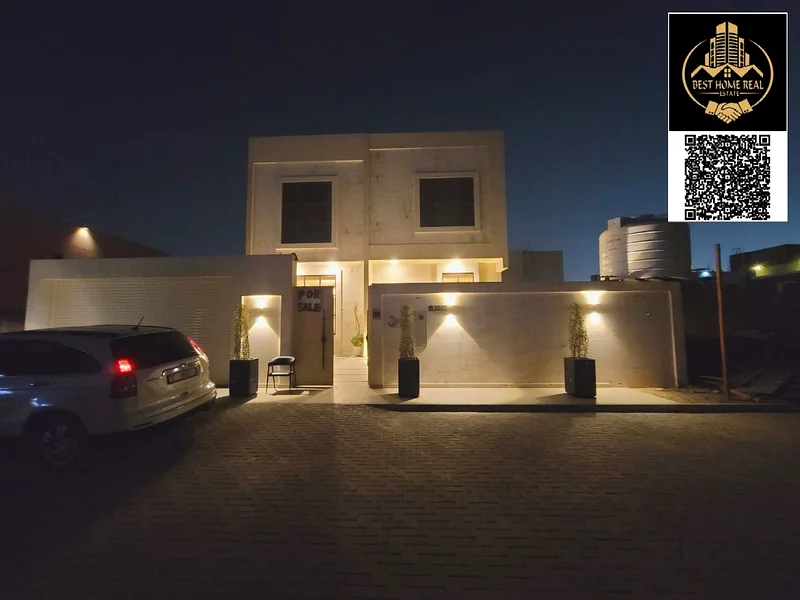 فيلا جديدة بالكامل مكونة من 5 غرف نوم رئيسية في منطقة العاليا، عجمان - تشطيبات فاخرة - جدران رخامية - مجهزة بمصعد داخلي63873451047809111