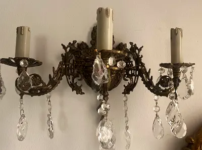 Antique bronze  wall lamps