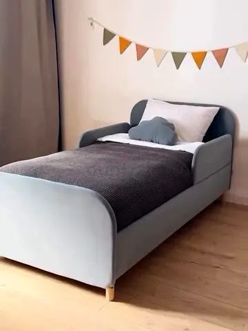 Stylish and Cozy Blue Bed for Sale!
