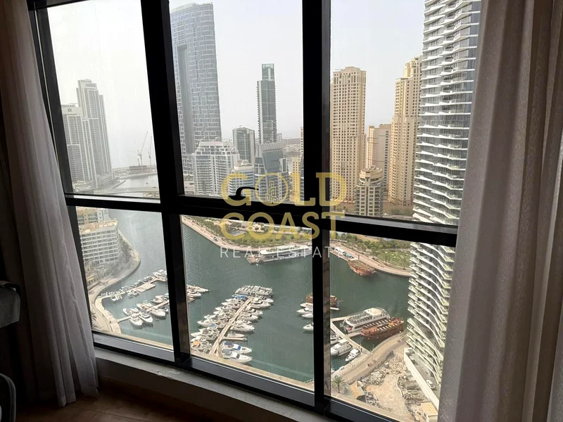 شقة بغرفتي نوم للإيجار في برج إسكان مارينا، مارينا دبي - مؤثثة بالكامل بإطلالة على المارينا والمياه63775216535682111