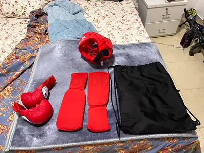 Karate costumes with safety accessories 140cm