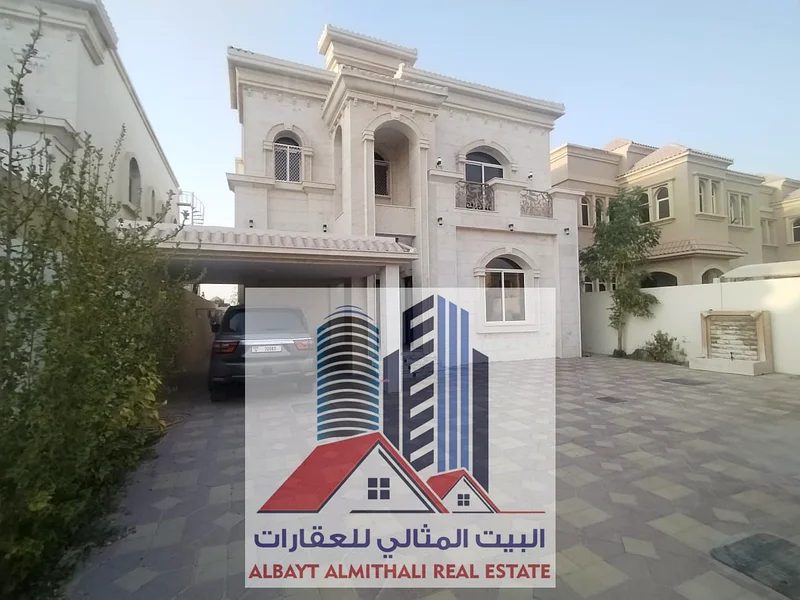 🏡 Luxury Villa for Sale – Al Mowaihat 1  📏 Plot Size: 5,000 sq. ft.   📅 Year Built: 2021   🏛 Facade: Elegant stone finish – modern and stylish des63869711818242110