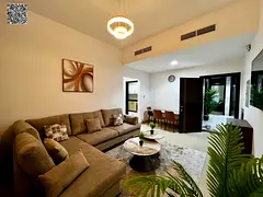 Furnished one-bedroom apartments for monthly rent (new hotel furniture, first occupant), including a
