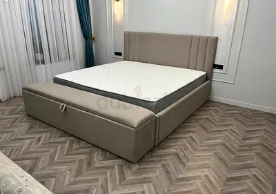 Elegant and Modern Upholstered Bed with Storage