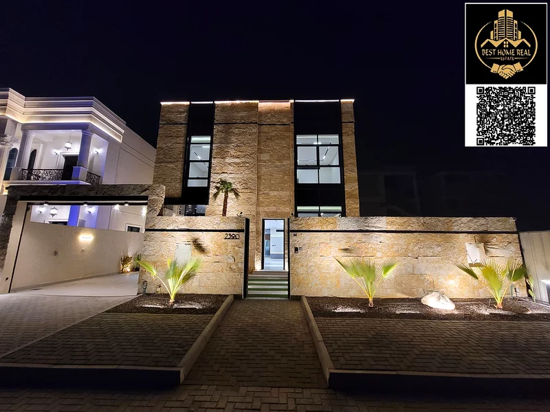 Luxury! Stone Faced 5 Bedrooms Villa For Sale In Al Alia, Ajman - Modern Entrance - Prime Location - Freehold Property63873451118339111