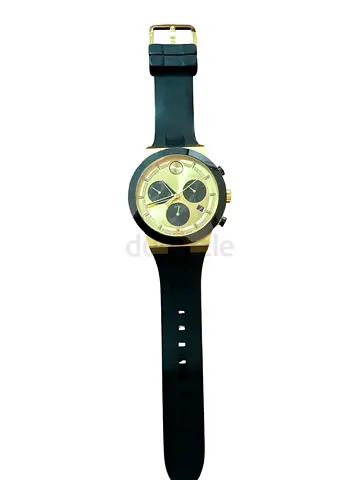 Movado Bold Fusion Chronograph Quartz Gold Dial Mens Watch 3600895