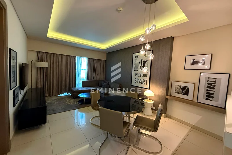 مفروشة بالكامل | معيشة فاخرة | طابق عالي63795532775426110