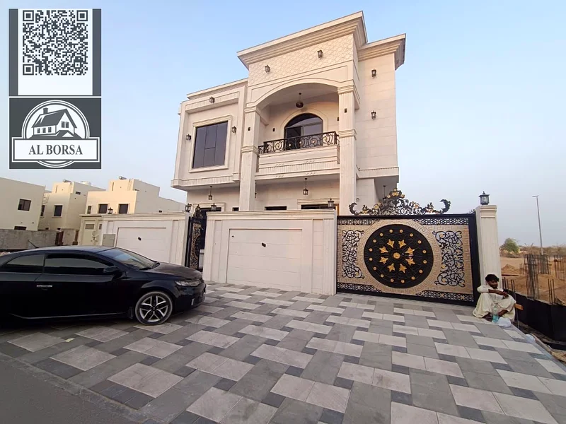 For sale, a classic villa in Al Helio 2, Ajman, with personal finishing, consisting of 5 master bed63911510999937111