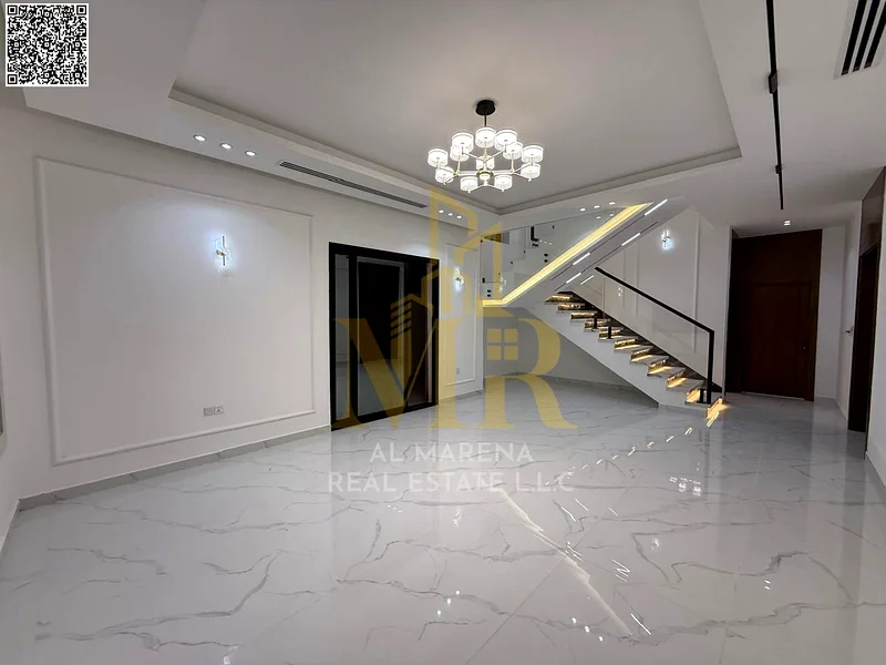 A villa with a price inclusive of registration and ownership fees on the main street, ready for occupancy in the most upscale areas of Ajman. Freehold63913651764867114