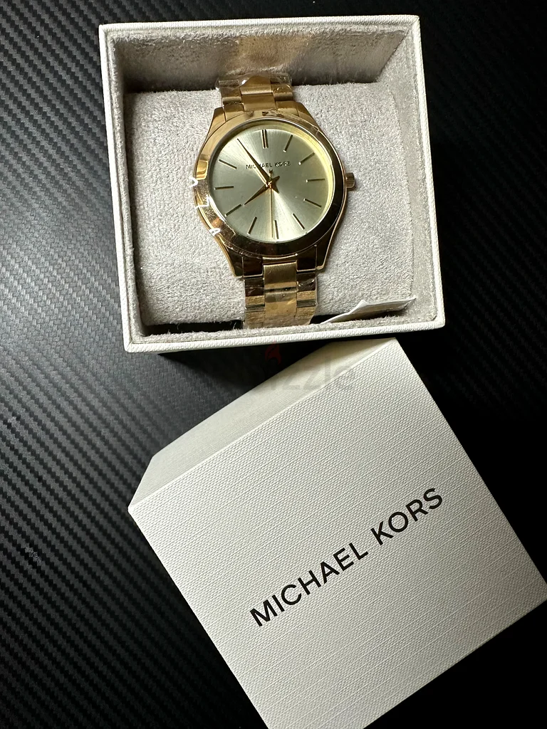 Michael Kors Slim Runway Gold-Tone Stainless Steel Watch (MK 3179