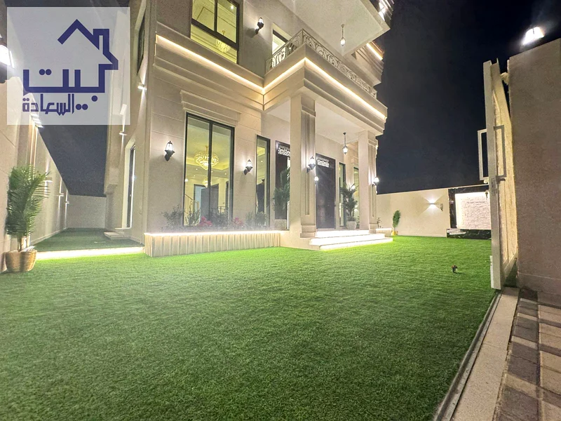 For sale, including registration fees, a 4-bedroom villa in the Al Helio 2 area of ​​Ajman, super deluxe finishing, freehold for all nationalities, ba63911084125313113