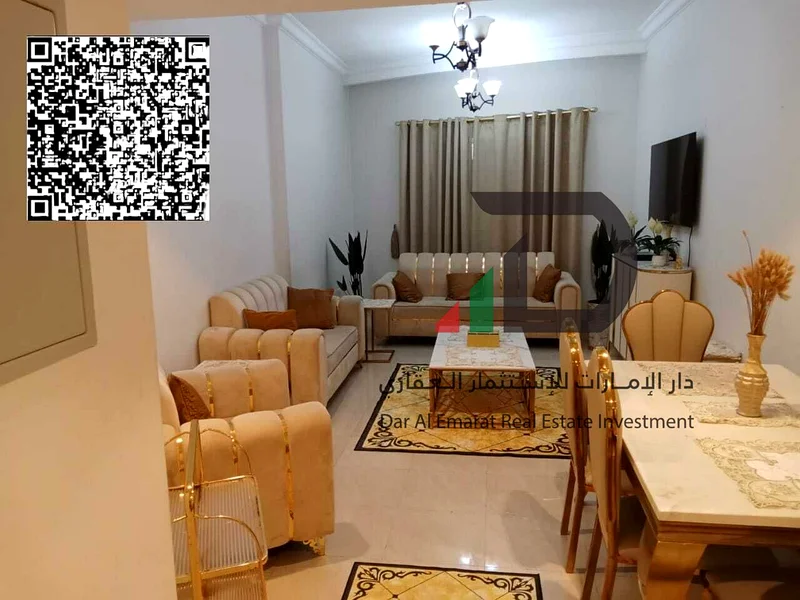 🏢 شقة أنيقة مفروشة مكونة من 2 غرفة نوم للإيجار السنوي – أبراج القانص، عجمان63708053520898111