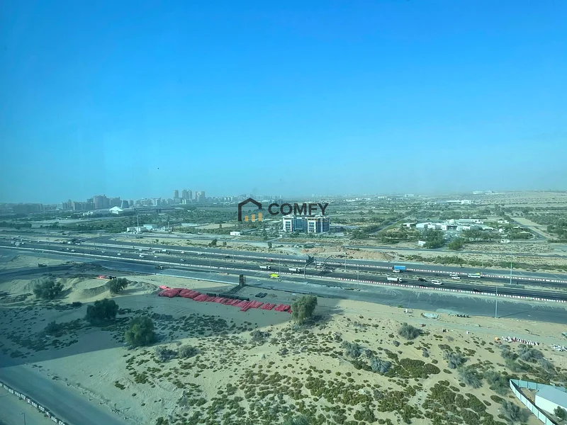 منظر طريق العين | أكبر شقة بغرفة نوم واحدة مع شرفة | منظر مفتوح63731745921793114