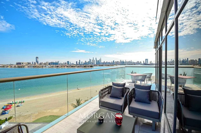 3BR Corner Unit | Furnished | Palm and Sea View64010115344001112