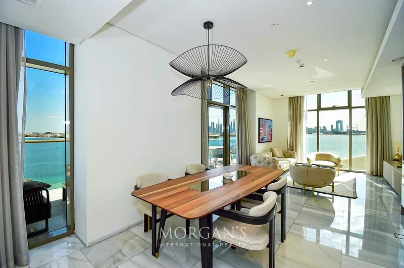 3BR Corner Unit | Furnished | Palm and Sea View64010115344001113