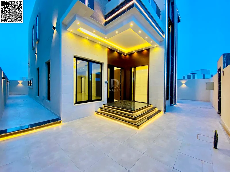 Modern, upscale villa for sale in Al Helio 1 - Ajman. Strategic location close to schools and services | Ready to move in immediately.63892581674883112