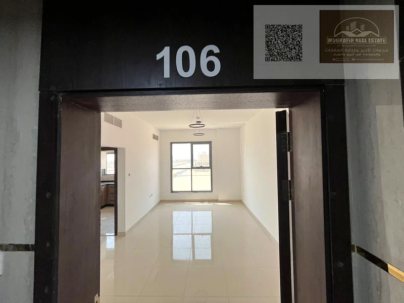 34,000 درهم سنويًا - شقق جديدة بالكامل مكونة من غرفة نوم واحدة للإيجار في الجرف 3، عجمان (أول مستأجر | شرفة | موقف سيارات محدود)63713506017665110