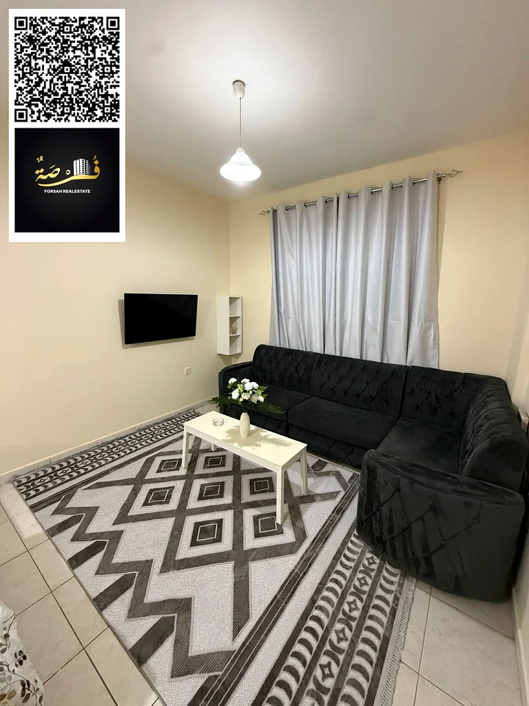 Studio for monthly rent in Ajman, Arashidiya 2, price 2800, including bills and internet, separate kitchen, new furniture63720598272643111