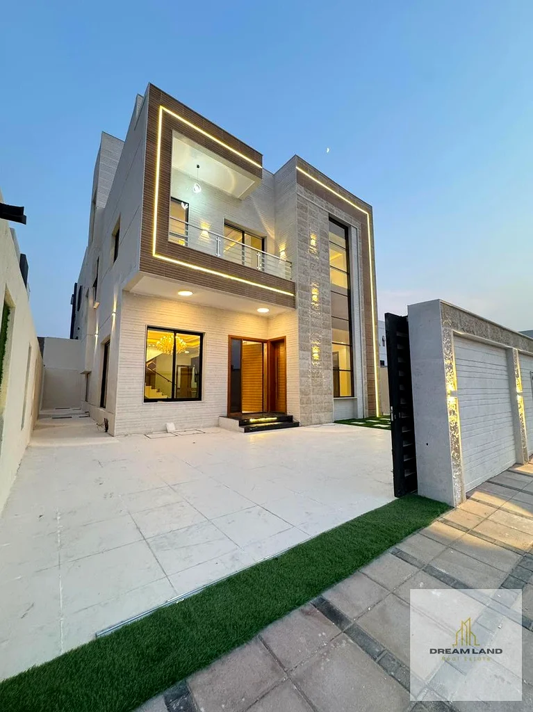 For sale - Luxury villa in Al Helio 2 - Ajman | Two floors | 4 master bedrooms | Majlis and hall | Freehold for all nationalities | All inclusive pric63910644974977112