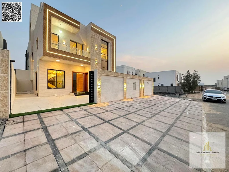 For sale - Luxury villa in Al Helio 2 - Ajman | Two floors | 4 master bedrooms | Majlis and hall | Freehold for all nationalities | All inclusive pric63910644974977111