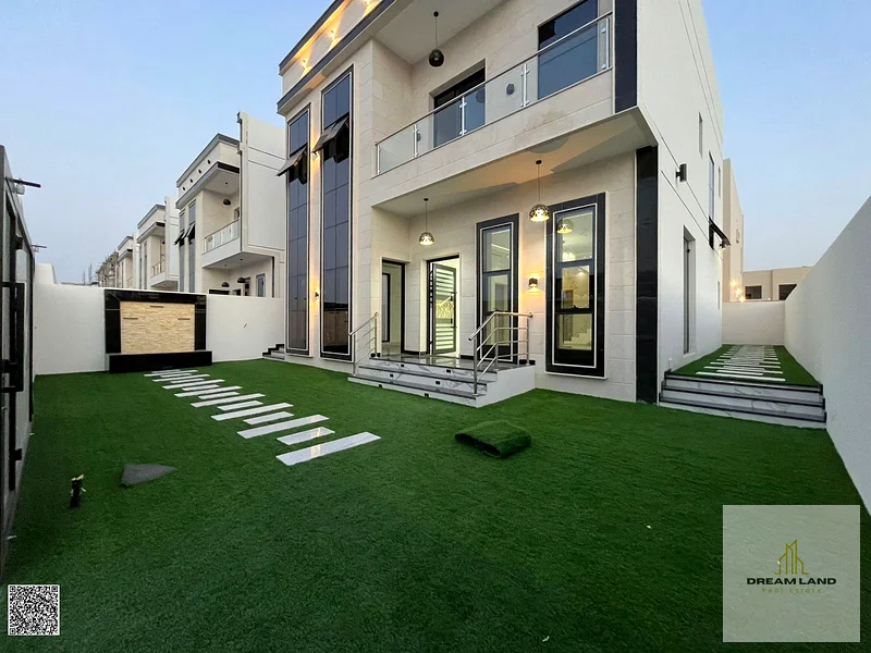 For sale, a villa in Ajman, Al Helio area, 3 master bedrooms, a majlis, a hall, and a maid’s room. Freehold for all nationalities, with the possibilit63910644957442113