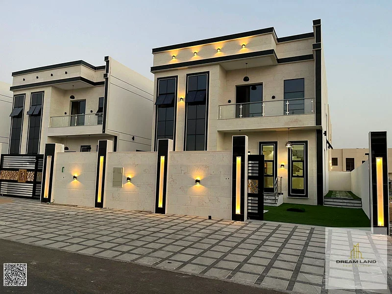 For sale, a villa in Ajman, Al Helio area, 3 master bedrooms, a majlis, a hall, and a maid’s room. Freehold for all nationalities, with the possibilit63910644957442114