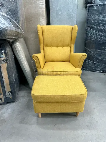 Ikea Arm chair with footstool