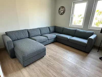 IKEA Vimle U-Shaped Sofa Bed With Storage In Dark Grey