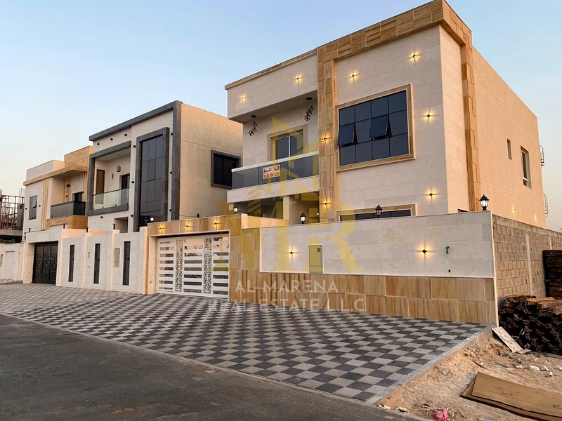 🏡 For Sale | Modern Villa in Al Helio 2 – Ajman | Next to Mosque | 2 Floors | 5 Master Bedrooms | Majlis + Living Room with Wash Area | Modern Kitche63910417312641111