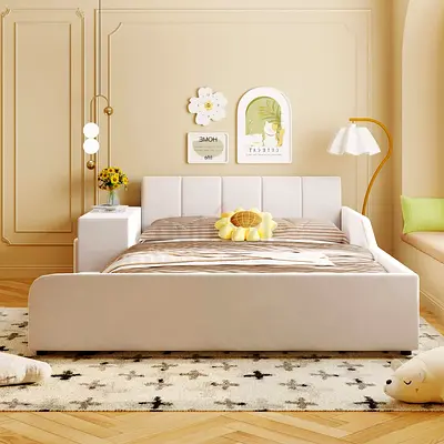 Stylish Modern Bed with Cozy Bedding