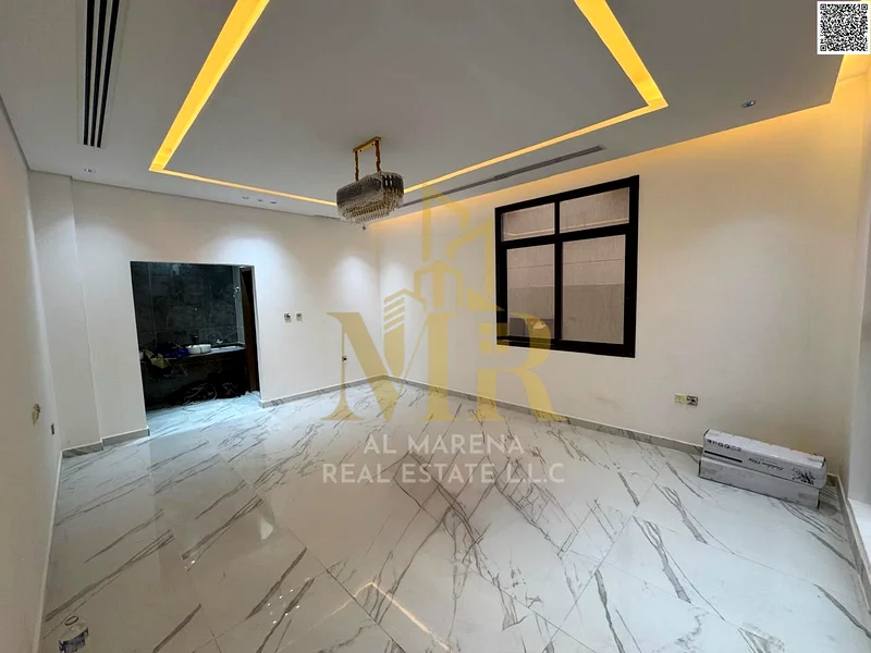 A villa with a price including registration and ownership fees on the main street, ready for occupancy in the most upscale areas of Ajman, freehold fo63883873964801114