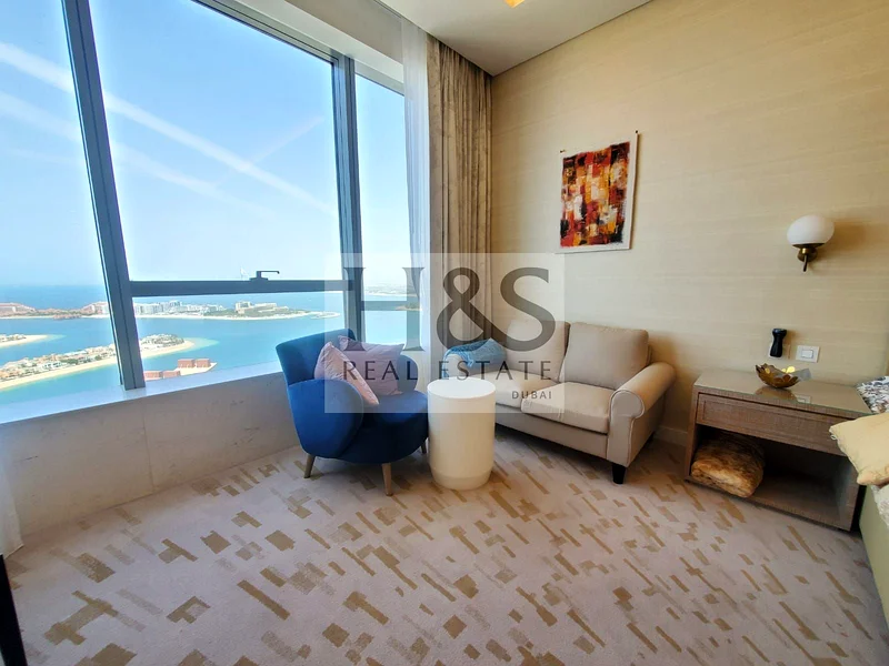 Furnished Studio for Rent | High-Floor Palm View | Fully Upgraded63753055814145112