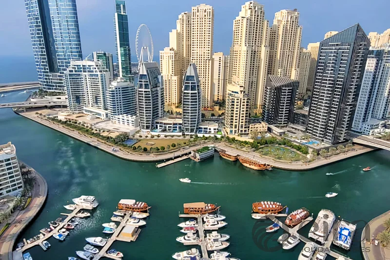 استوديو جميل ومريح مع إطلالة على الماء وشرفة في مارينا ستار63834582603139112
