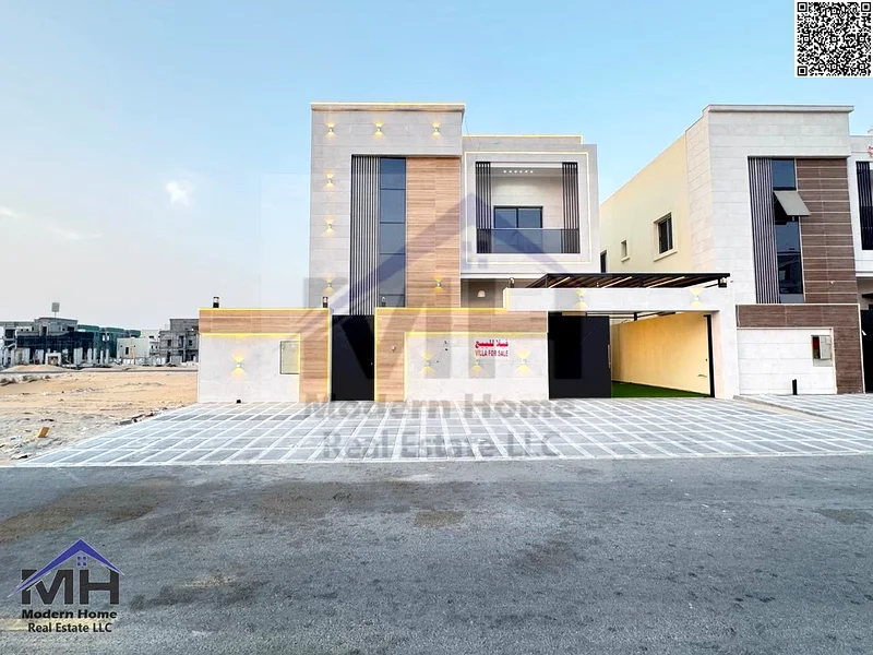 At a price including fees own a villa in Ajman, first resident, freehold, super deluxe, close to the Chinese market and on Mohammed bin Zayed Road63883873171843112