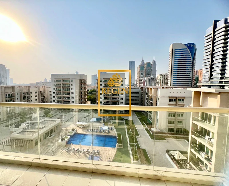 للإيجار | غرفتي نوم + دراسة | إطلالة على المسبح | الجزيرة 3 - ذا جرينز63809188226178114