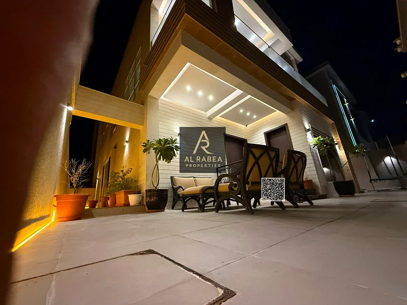 The most luxurious villa in Ajman - Majlis - Maid's room - Modern design - Dubai exit63722360350083111