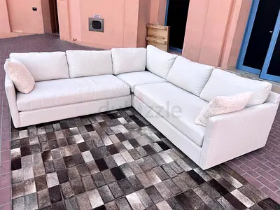 Pottery Barn Luxurious L-Shaped Sofa high Quality
