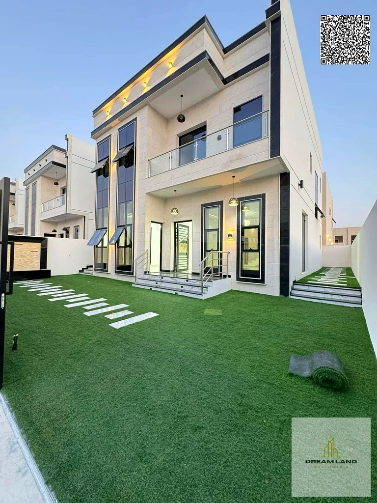For sale, a villa in Ajman, Al Helio area, 3 master bedrooms, a majlis, a hall, and a maid’s room. Freehold for all nationalities, with the possibilit63911511057795112