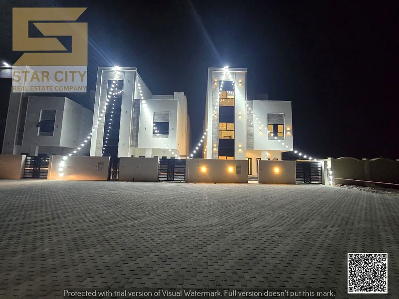 6-bedroom villa + majlis + hall + maid's room - large internal and external setback - including ownership fees - at an attractive price63911938323201111