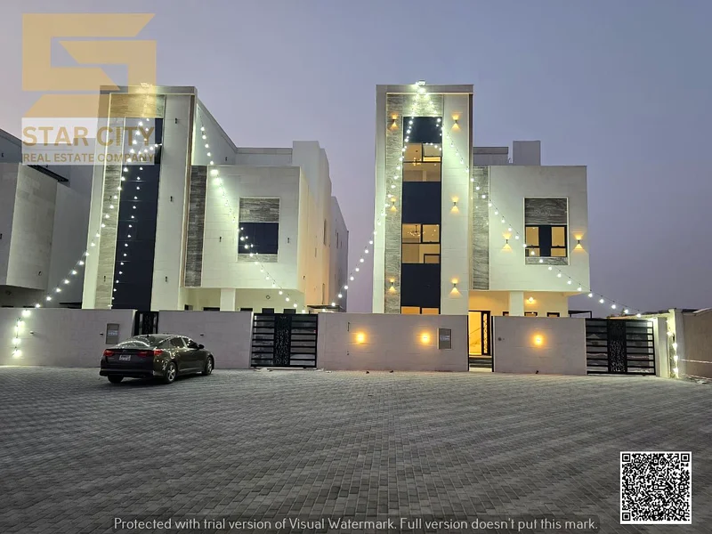 6-bedroom villa + majlis + hall + maid's room - large internal and external setback - including ownership fees - at an attractive price63911938323201110