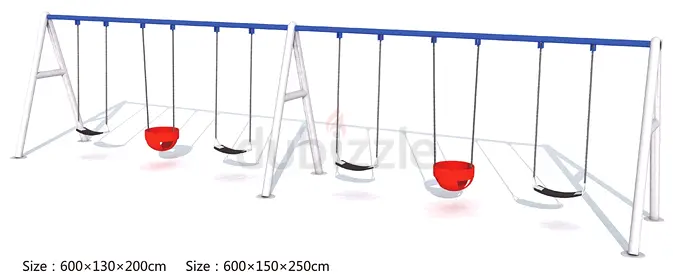 Delightful Double Swing Set for Endless Outdoor Fun! 2.5m
