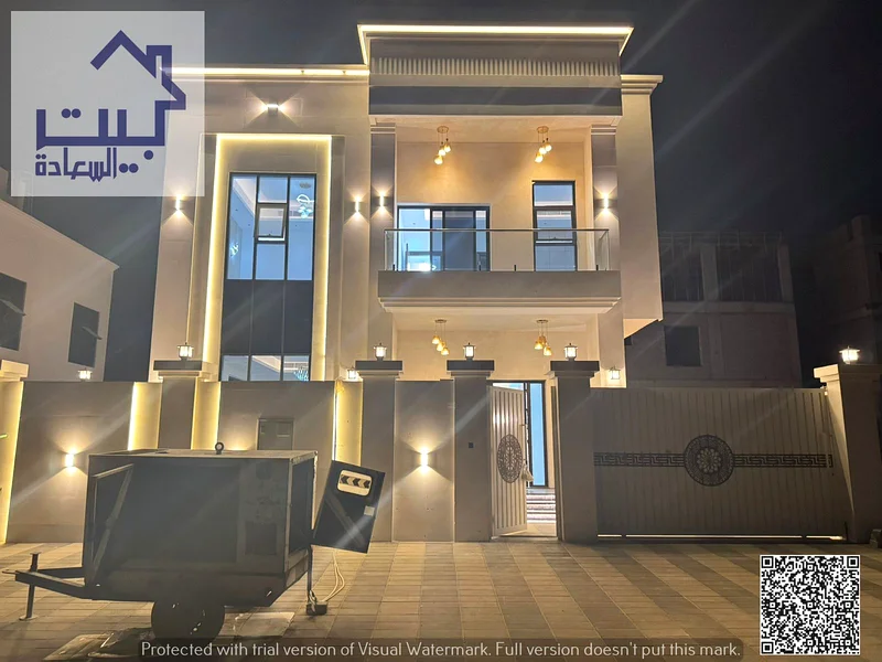 Luxury villa for sale in Ajman - Al Helio area | 5 bedrooms | Price includes fees, water, electricity, and air conditioning. Ready to move in63913782008707111