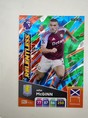 John McGinn Panini Football Collectible Card