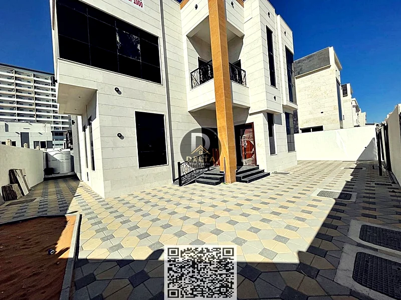 For sale, a corner villa, 5 super deluxe corner rooms, ground and first floor, for sale in 📍Al Helio, Ajman, opposite Fam Tower - freehold63910205891843113