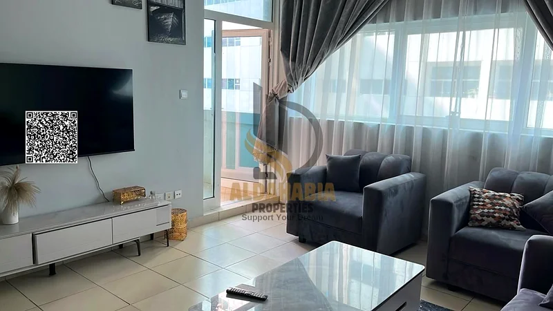 شقة واسعة مكونة من غرفتين نوم في أبراج عجمان وان63708147477249113