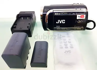 With Box - JVC Everio 80GB Hard Disk Handicam Camcorder - Like New
