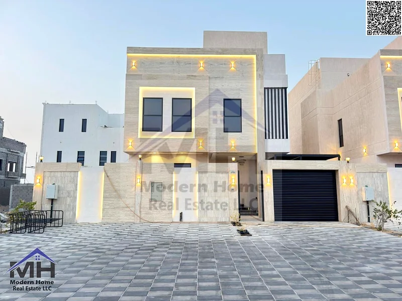 At a price that includes fees, electricity, central AC own a villa with roof and a pool in Ajman. first resident, freehold, central AC, super deluxe63911938196737110