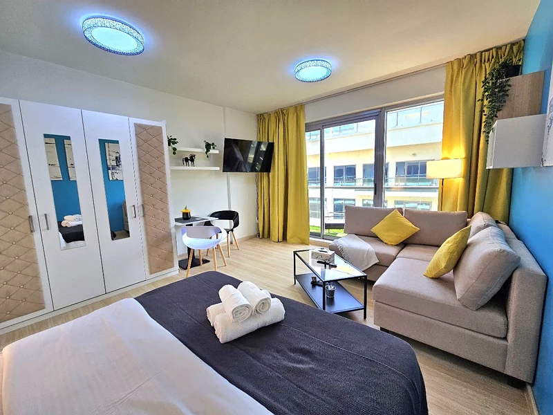 Elegant Fully Furnished Studio | Pacific Al Marjan B | All Bills Included63815241511297110