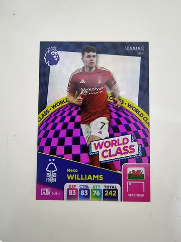 Limited Edition Football Card - Neco Williams